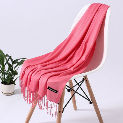 Wintersjaal dames zacht polyester vielseidig drapeerbaar elegante kleurstellingen