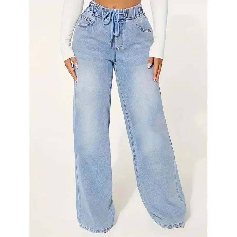 Hoge Jeans voor Vrouwen Comfortabel Larghi Model - StudioMarella