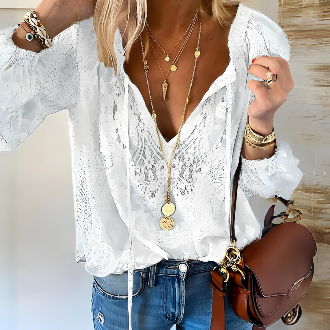 Boho Blouse Vrouwelijke Losse Zomerbloes