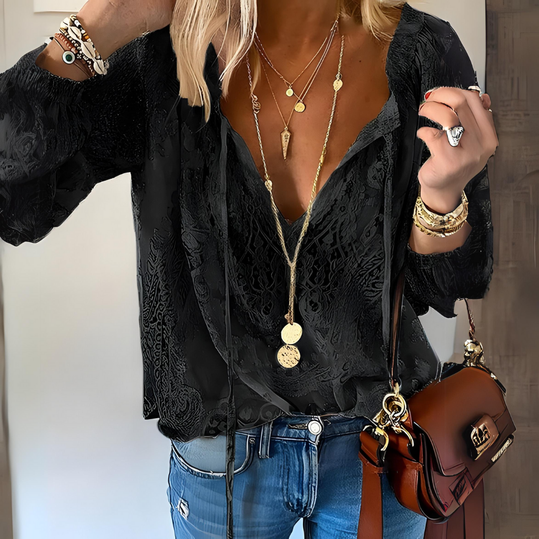 Vrouwelijke Blouse Boho Stijl Moderne Zomer