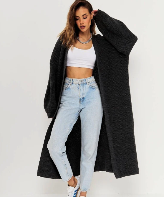Klassieke open cardigan voor dames