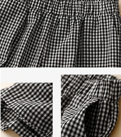 Zomerse Cardigan Set Geruit Vrouwelijk