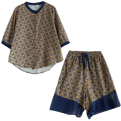 Katoenen Linnen Shorts Set Zomerse Comfortabel - StudioMarella