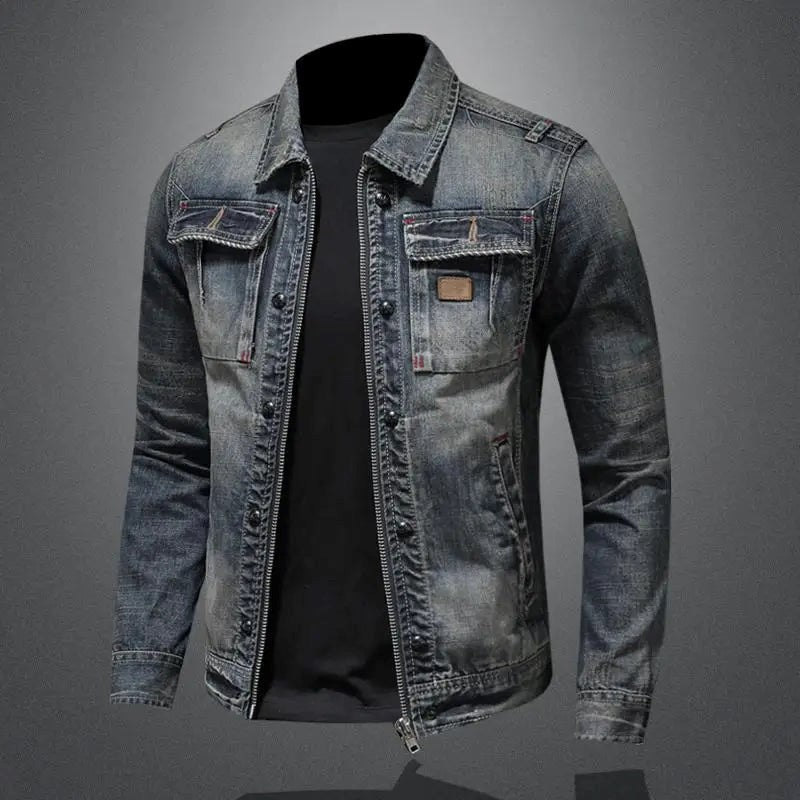 Leren Spijkerjas Stijlvol voor Mannen - StudioMarella