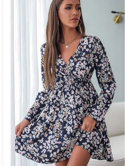 Zomerjurk Lange Mouwen Urban Stijl Dameskleding