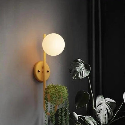 Kelda Plantenlamp Wandlamp – Scandinavische Wandverlichting met Plantenbak – Groen Geel Blauw