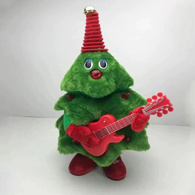 Dansende Kerstboom Knuffel met Muziek en Beweging - Groen Pluche Speelgoed - 35cm Interactieve Kerstdecoratie - Zingende Boom voor Kinderen en Volwassenen