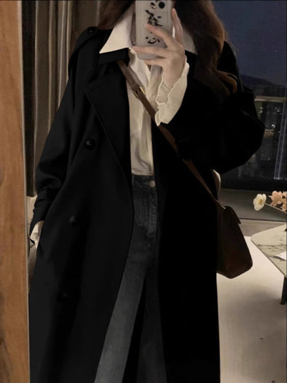 Trenchcoat Dames Langer Waterdicht Model