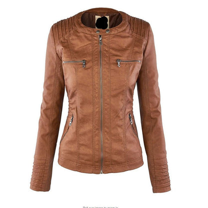 Leren jas met capuchon stijlvol en elegant