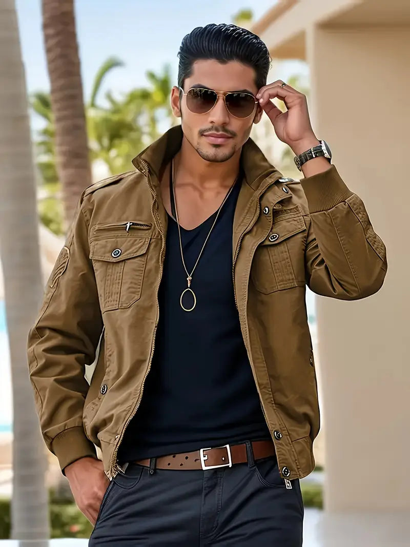 Leren Jas Heren Casual Stijlvolle Mannenjas