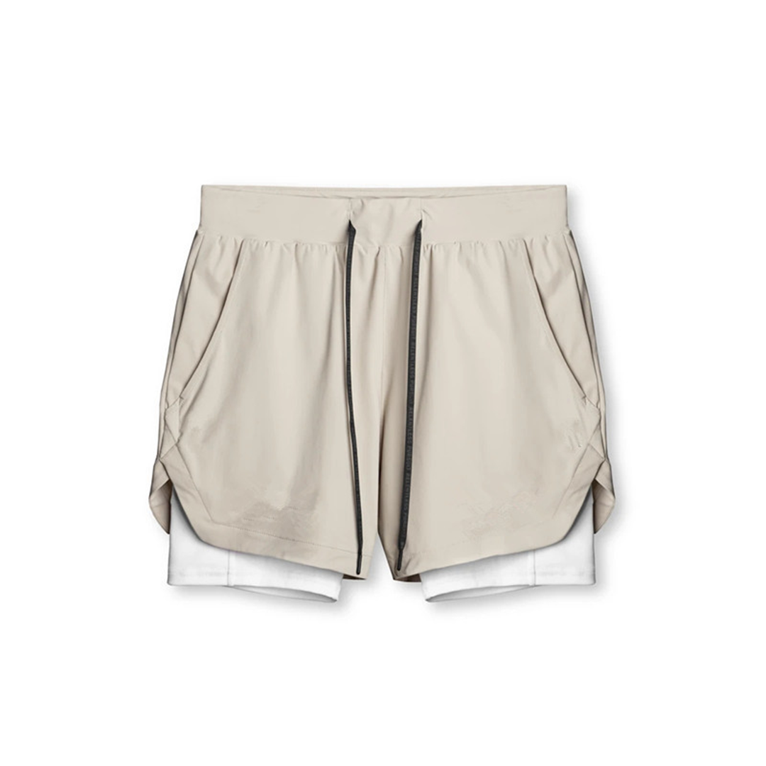 Heren Sportshort 2-in-1 Waterdichte Trainingsbroek