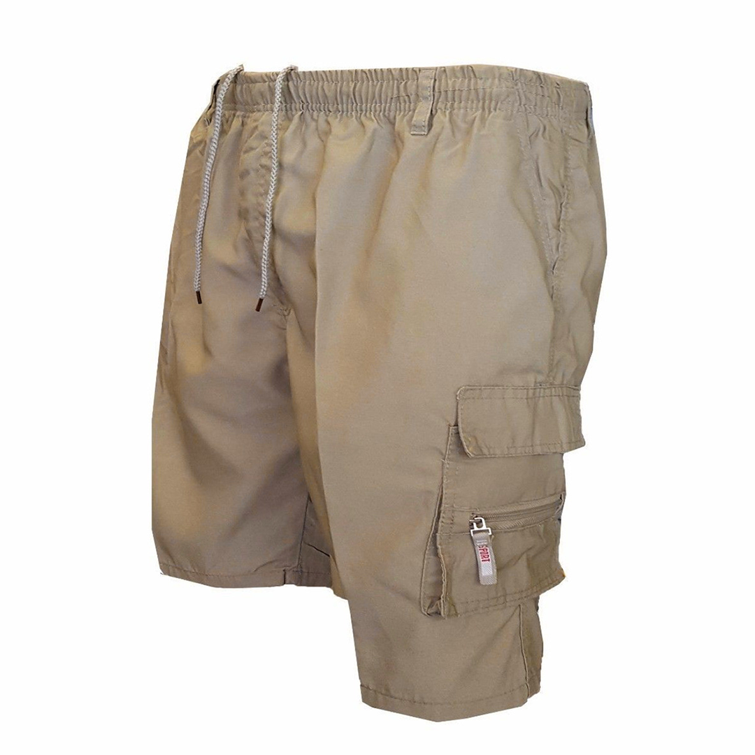 Heren Cargo Broek Zwart Katoen Shorts