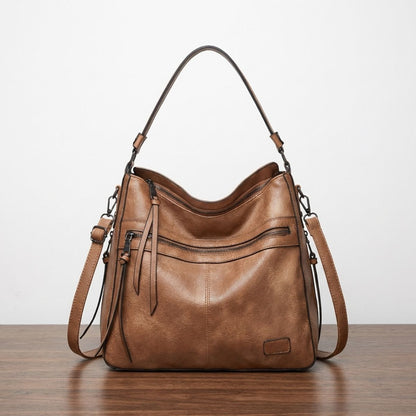 Leren Schoudertas met Verstelbare Riem Dames Premium Flap Crossbody Handtas voor Dagelijks Gebruik en Uitgaan