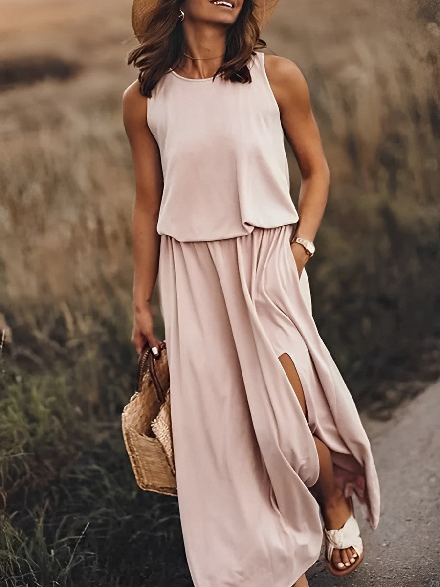 Vrouwelijke Zomerjurk Kleurrijk Elegant Model