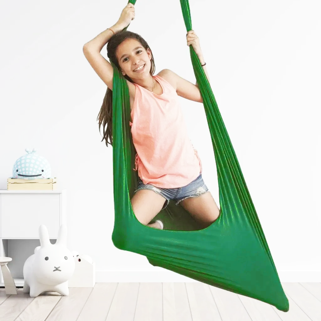 Kinderhangmat van Biologisch Katoen 100% – Therapeutisch Schommelcocon voor Ontwikkeling & Rust