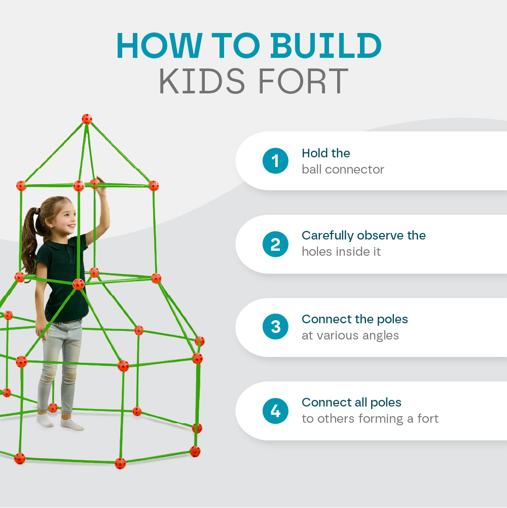 Bouwpakket Kinderen Speel Fort STEM 72 Of 144 Stuks Creatief