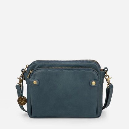 Leren Schoudertas met Geïntegreerde Portemonnee 9 Kaartvakken Compact Dagelijks Gebruik Dames Crossbody