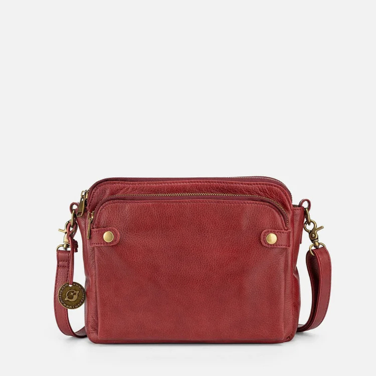 Leren Schoudertas met Geïntegreerde Portemonnee 9 Kaartvakken Compact Dagelijks Gebruik Dames Crossbody