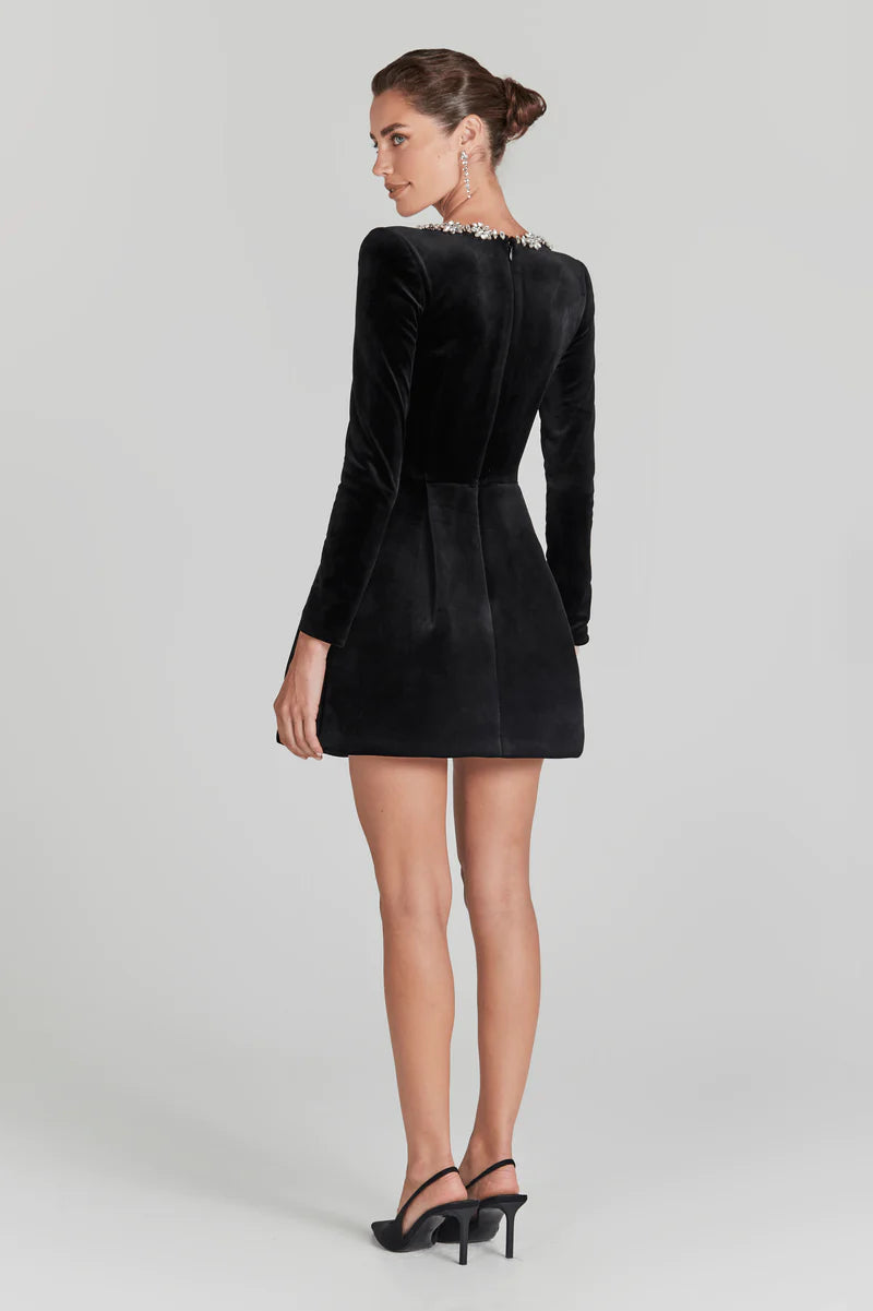 Velvet Jurk voor Vrouw Elegante Avondjurk Yassy