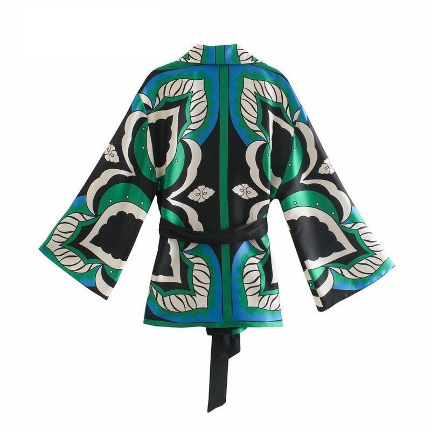 Elegante Kimono Zomerjurk Licht Geweven Stof