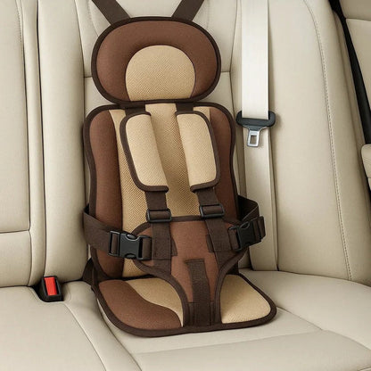 Opvouwbare Kinderzitje Reisstoeltje Zwart met Vijfpuntsgordel | Compact voor Taxi Mietwagen en Vakantie Onderweg met Kinderen