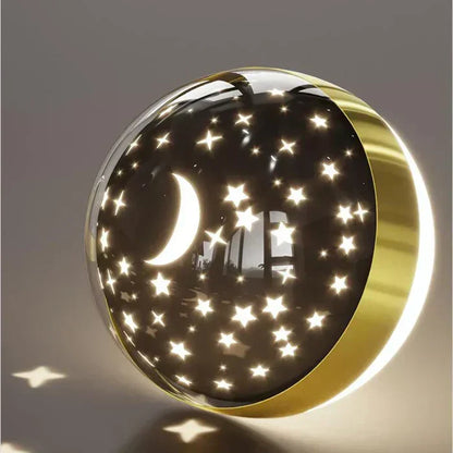 Wandlamp Kinderkamer Astronaut LED Goud Sterren Maan Nachtlamp Jongens Meisjes Babykamer Wandlicht Ruimtevaart Sfeerlamp