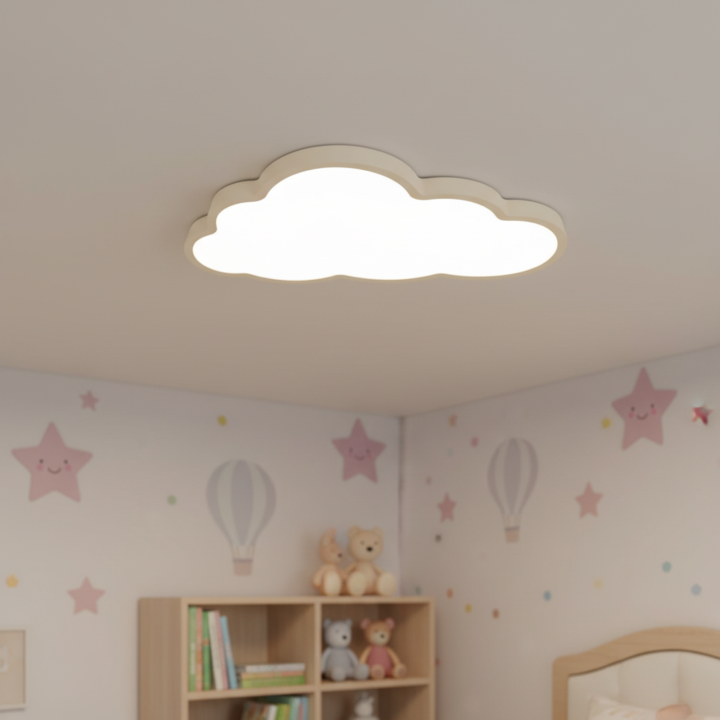 Plafondlamp Wolk Kinderkamer LED 3000K Acryl 40cm Warm Wit Babykamer Plafonnière Wolkvorm Sfeerlamp Kinderlamp