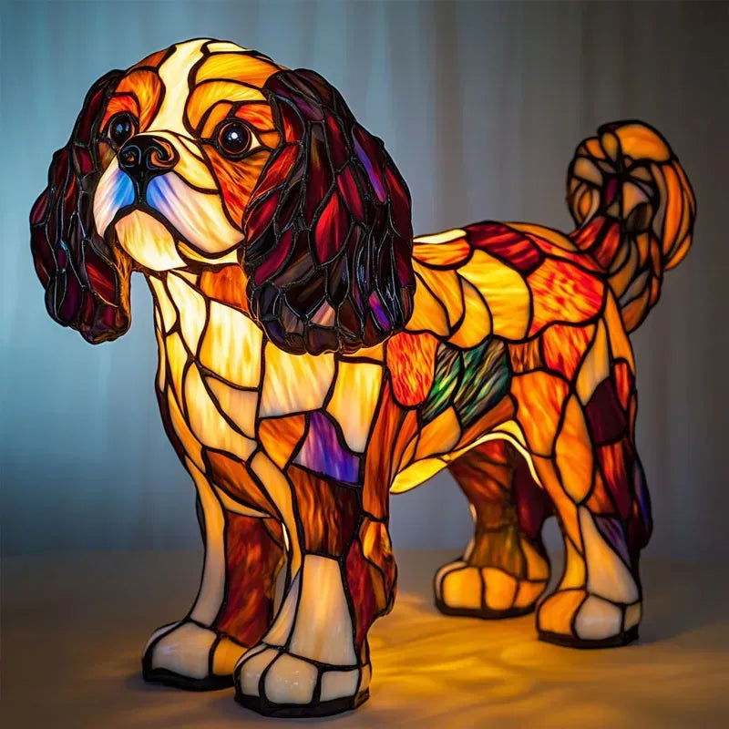 Decoratieve Hondenlamp met Uniek Motief – Sfeerverlichting voor Hondliefhebbers