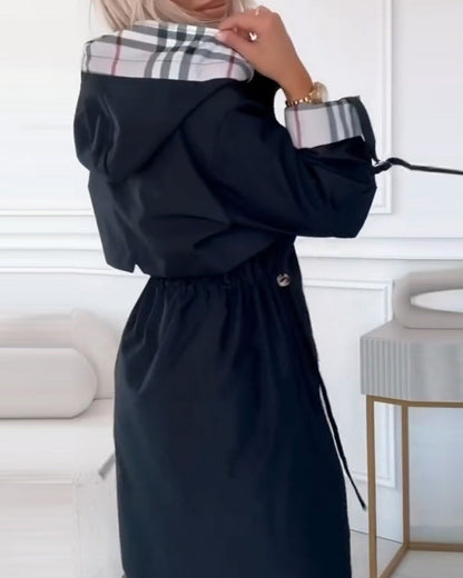 Kira Dames Jas Winter | Katoenblend, Lange Trenchcoat 5