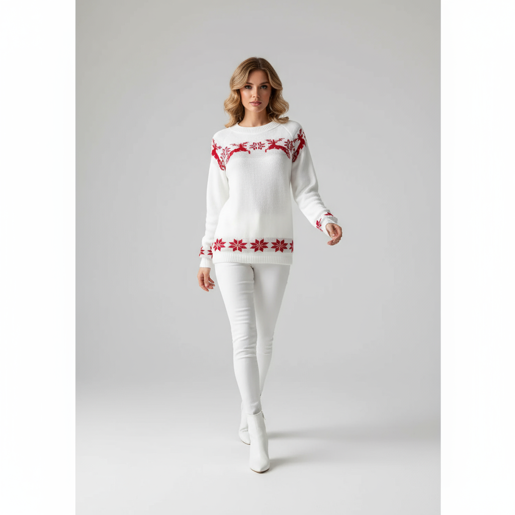 Kira Dames Kersttrui | 100% Acryl, Comfortabele Regular Fit en Feestelijke Look 4