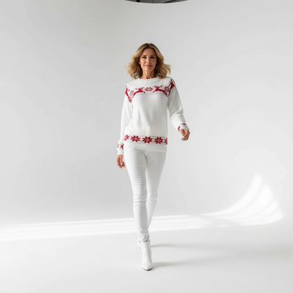 Kira Dames Kersttrui | 100% Acryl, Comfortabele Regular Fit en Feestelijke Look 5