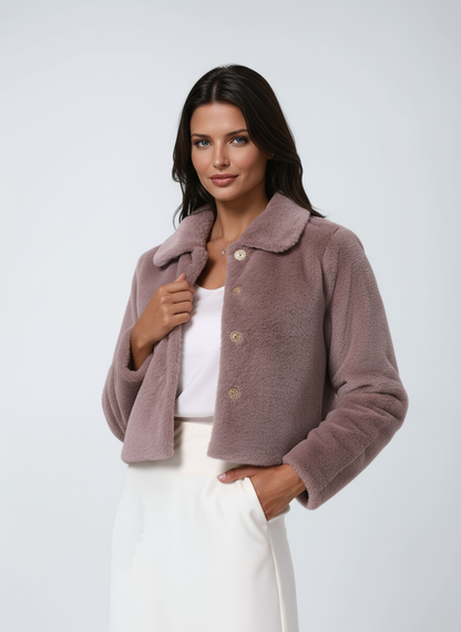 Kira Dames Winterjas | Zachte Faux Fur, Boxy Silhouet 3