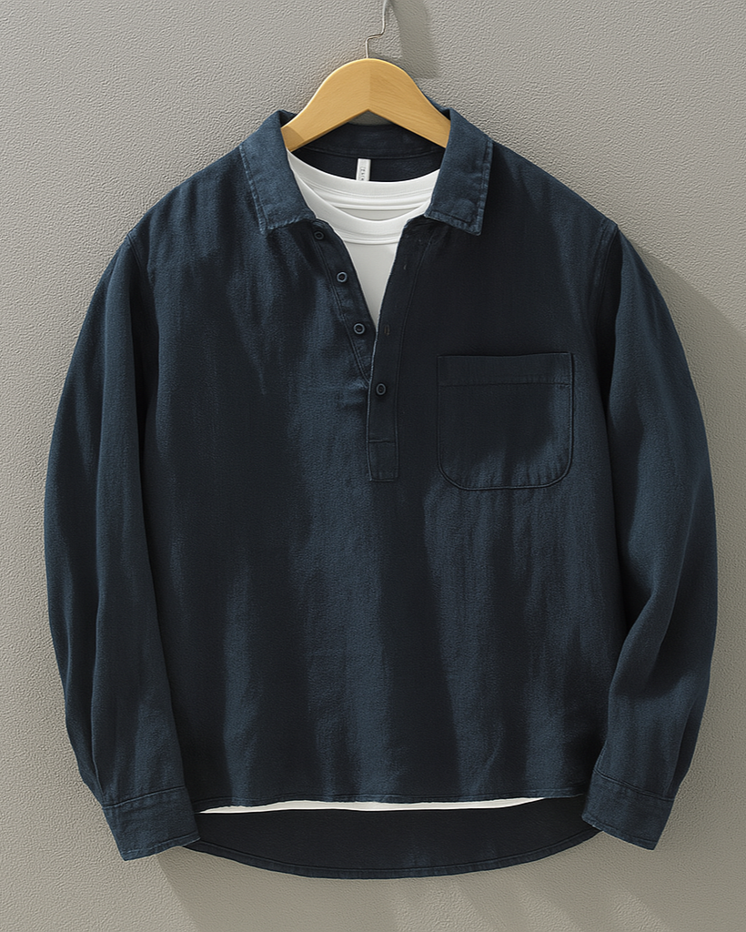 Linnen Overhemd Katoen Popover Zomerse Stijl - StudioMarella