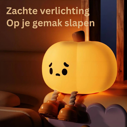 Decoratief Pompoennachtlampje met Touch-bediening en Dimfunctie – Sfeerverlichting voor Kinderen en Volwassenen