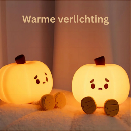 Decoratief Pompoennachtlampje met Touch-bediening en Dimfunctie – Sfeerverlichting voor Kinderen en Volwassenen