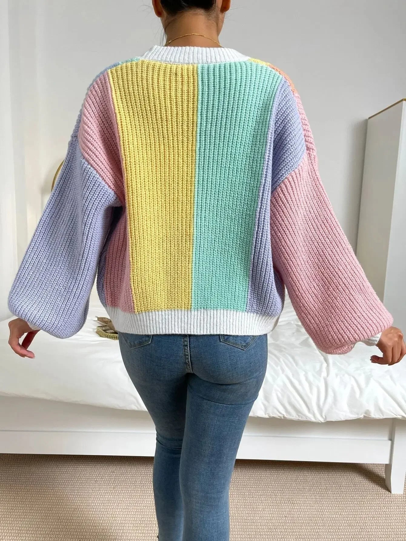 Kleurrijk Colourblock Vest voor Dames | Casual Mode 3