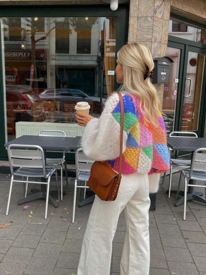Gebreide Trui voor Vrouw Kleurrijk en Stijlvol