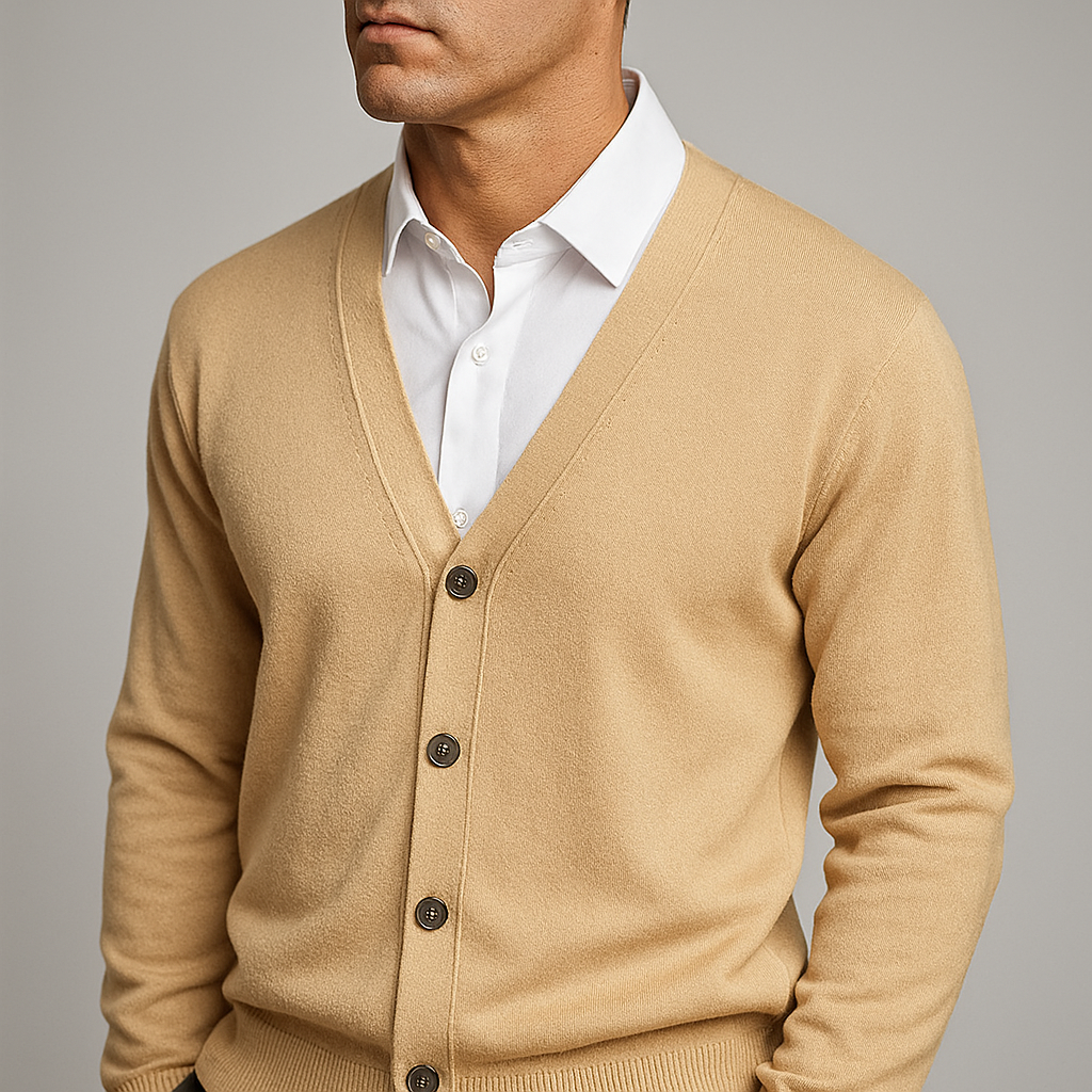 Elegante Heren Cardigan met V-hals