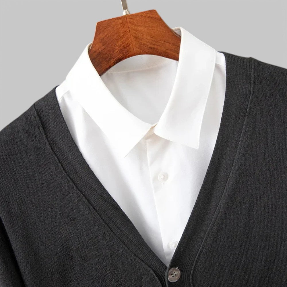 Elegante Heren Cardigan met V-hals