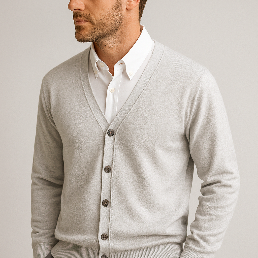 Elegante Heren Cardigan met V-hals