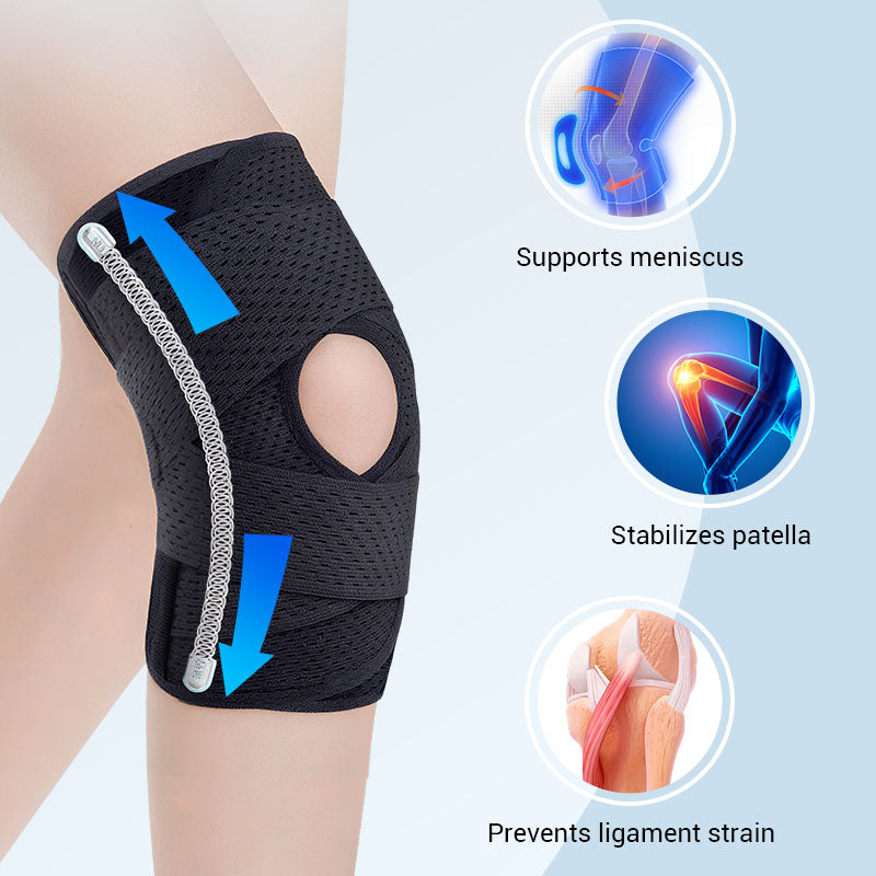 Verstelbare Kniebandage met Open Patella Ontwerp voor Sport en Herstel