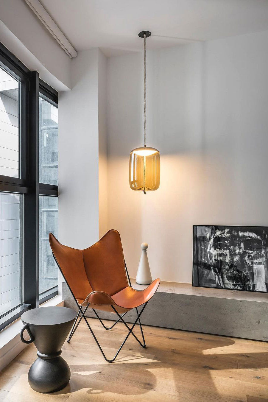 Handgeblazen Glazen Hanglamp Modern Design – Glas en Metaal – Instelbare Kabel 150cm – Geïntegreerde LED – 4 Modellen & Kleuropties