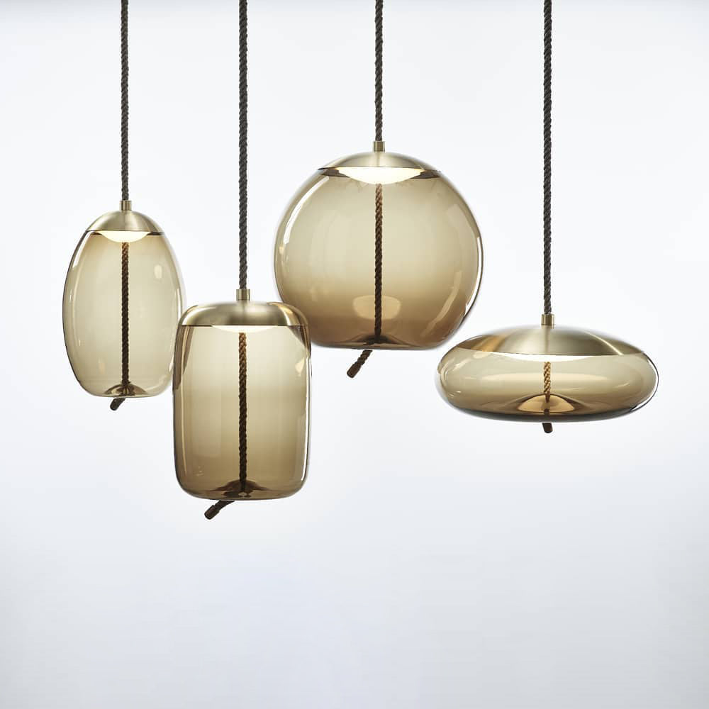 Handgeblazen Glazen Hanglamp Modern Design – Glas en Metaal – Instelbare Kabel 150cm – Geïntegreerde LED – 4 Modellen & Kleuropties