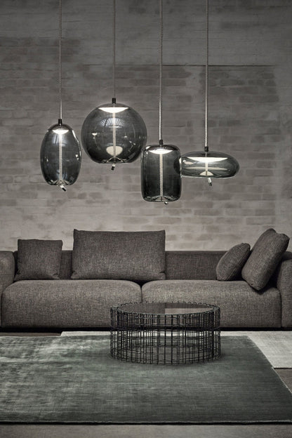 Handgeblazen Glazen Hanglamp Modern Design – Glas en Metaal – Instelbare Kabel 150cm – Geïntegreerde LED – 4 Modellen & Kleuropties