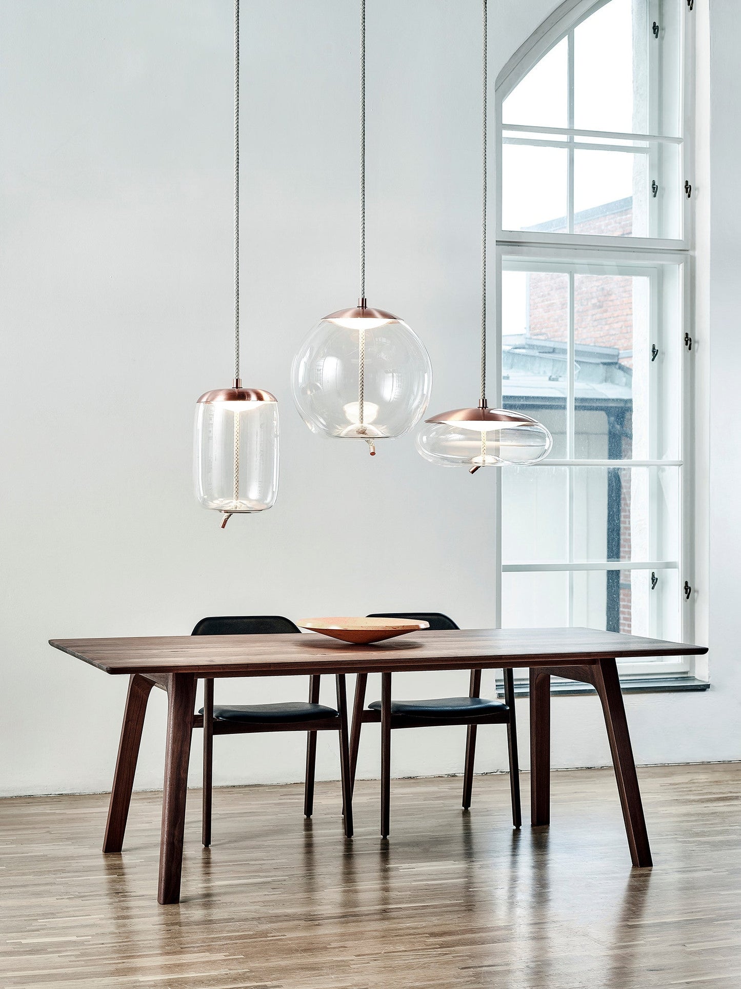 Handgeblazen Glazen Hanglamp Modern Design – Glas en Metaal – Instelbare Kabel 150cm – Geïntegreerde LED – 4 Modellen & Kleuropties