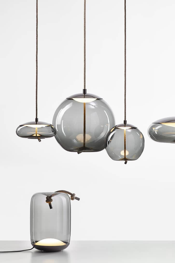 Handgeblazen Glazen Hanglamp Modern Design – Glas en Metaal – Instelbare Kabel 150cm – Geïntegreerde LED – 4 Modellen & Kleuropties
