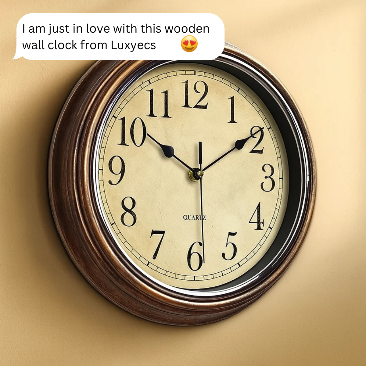 Stille Wandklok Hout 30 cm Uurwerk Zonder Tikgeluid Scandinavisch Design Woonkamer Keuken Kantoor Decoratie