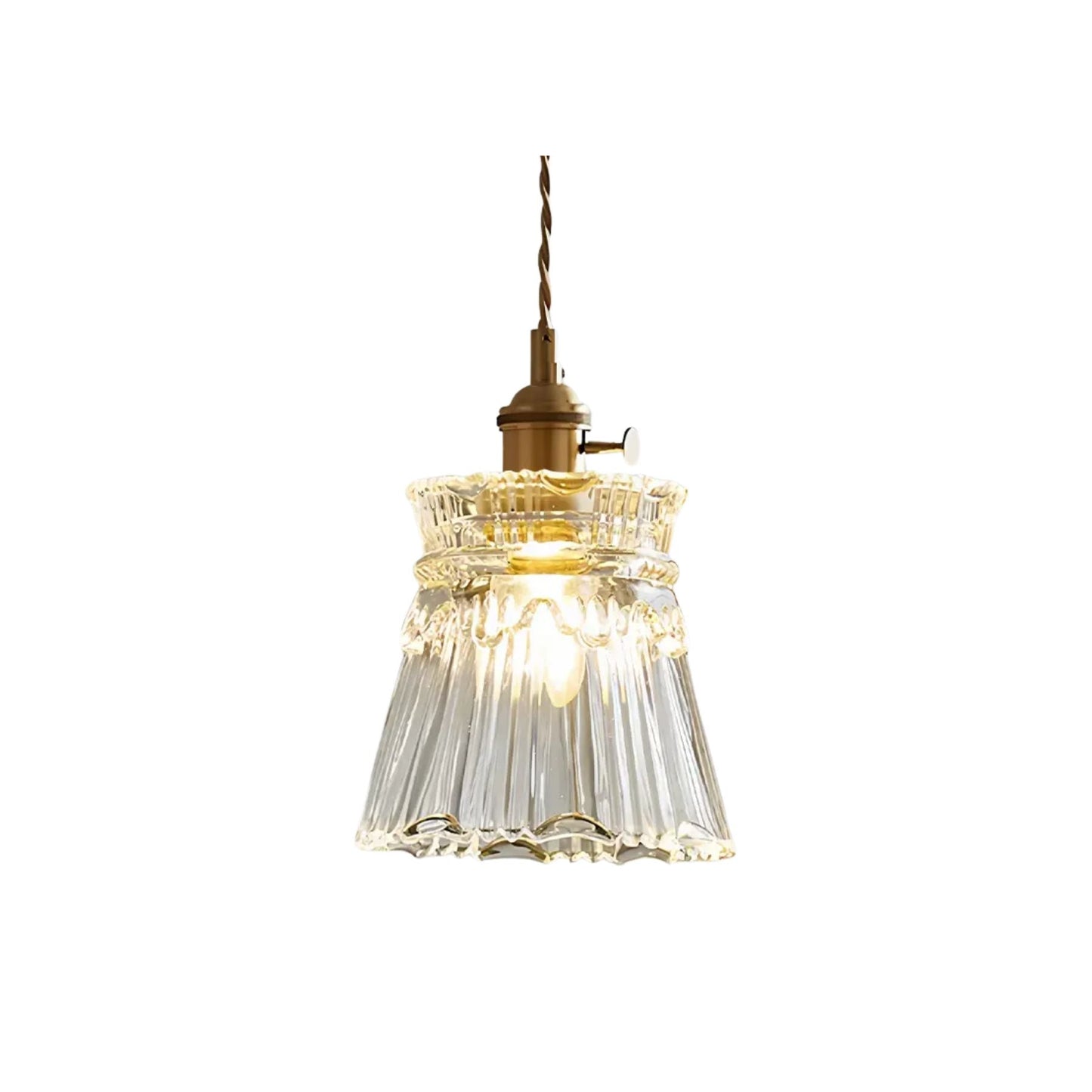 Hanglamp Glas Brons Verstelbare Kabel Woonkamer Eettafel Transparante Glazen Hanglamp Sfeerverlichting Vintage