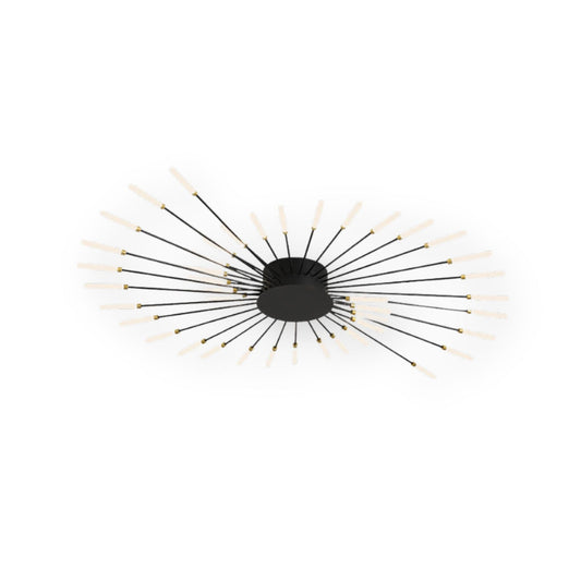 LED Plafondlamp Metaal 20-42 Lichtpunten Zwart Goud Woonkamer Eetkamer Stervorm Design Dimbaar Moderne Verlichting Grote Ruimtes