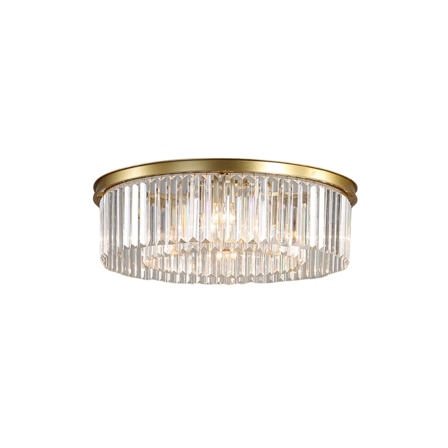 Plafondlamp kristal 40 cm goud 4x E14 woonkamer hal slaapkamer luxe plafondverlichting moderne kristallen lamp